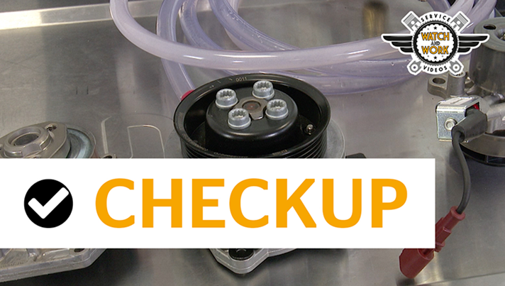 Checkup - Bleeding the water pump